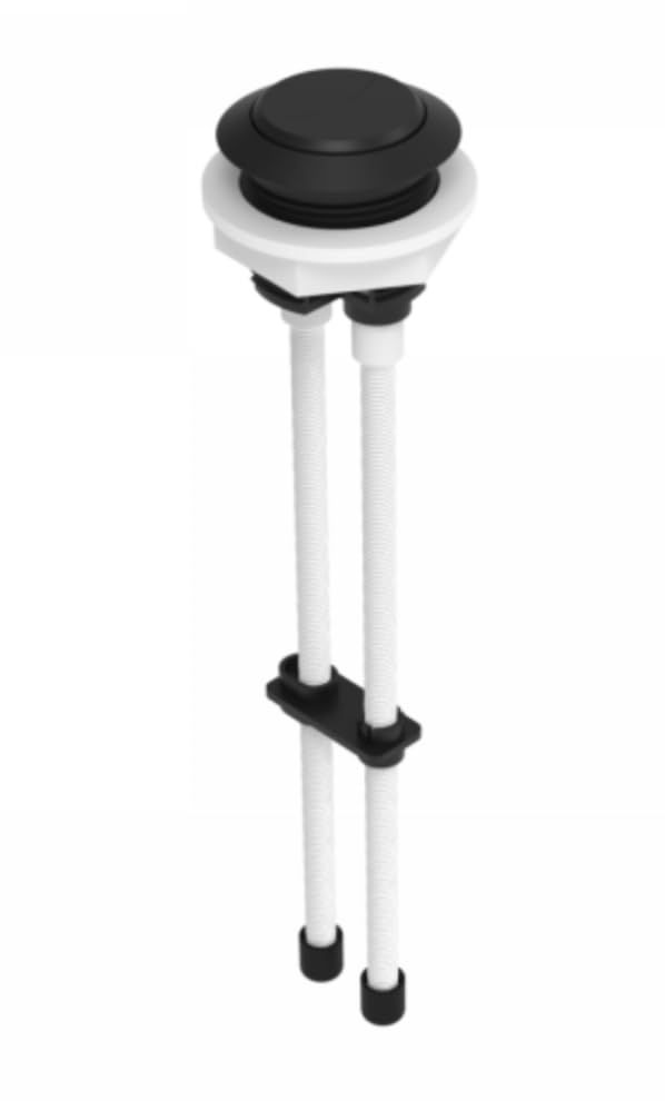 Housler® Mat Black Universal Toilet Dual Flush Button Fit 38mm Cistern Hole