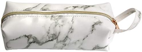Makeup Bag Onkessy Marble Makeup Bags Smooth Waterproof Portable Cosmetic Bag Makeup For Women Girls Men
