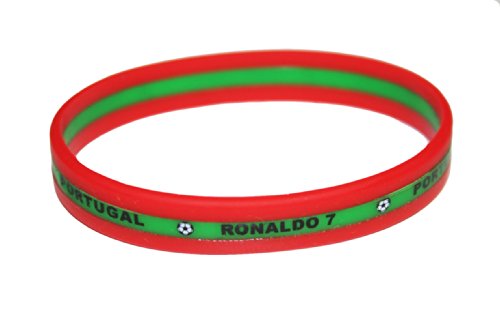 Ronaldo #7 2 Layer Silicone Bracelet Wristband.. New