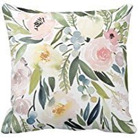 Watercolor Floral Pillow Case