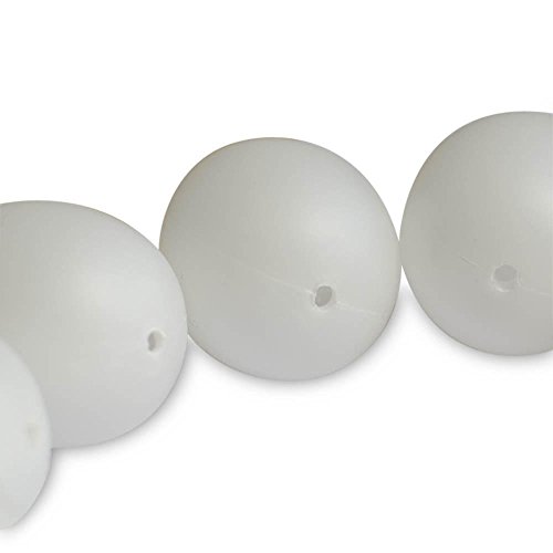 2.25" Set of 12 Solid Blank Unpainted White Plastic Easter Eggs DIY Craft