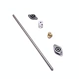 300mm 8mm T8 Lead Screw Set Lead Screw+ Copper Nut + Coupler + Pillow Bearing Block for 3D Printer by LINGLONG