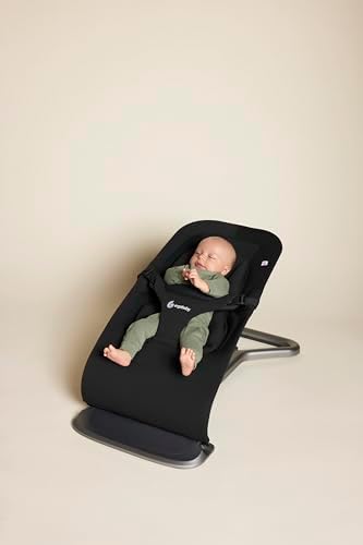 Ergobaby 3 em 1 Evolve Hammock, rede ergonômica para recém-nascidos desde o nascimento até crianças pequenas, almofada para recém-nascidos (2,5 kg - 13,2 kg), Onyx Black