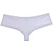 Jaxu Men's Elastic Spandex Thong Boxer Shiny Boxers Briefs Guys Pants Sexy Men Pouch Underwear White XL