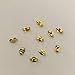 10pcs/5 Pairs 14K Yellow Gold Earring Backs Replacement Secure Ear Locking for Stud Earrings Ear Nut for Posts, 5x6mm
