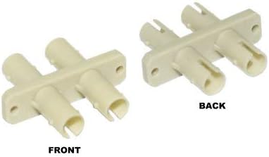 Kentek Fiber Optic Adapter ST to ST ST/ST Duplex Flange Mount Feedthrough Coupler Multimode