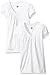 Hanes Little Girls' Shirred V-Neck Tee (Pack of 2), White, Small