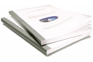 Coverbind Clear Linen Wrap-Around Thermal Binding Report Covers - 1/16 inch Spine, Letter Size, Gray, Portrait - Qty 100 (08CB116GRAY)