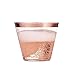 Perfect Settings Clear Plastic Cups - Enhance Your Celebration With Our Classy Rose Gold Trimmed Disposable Cups - Pack of 110 9oz Fancy Wedding Cups