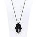Bumkins Nixi Hamsa Silicone Pendant Teething Necklace, Black