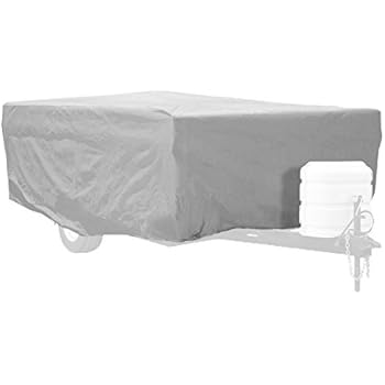 Komo Covers Pop Up Tent Trailer Camper Cover, 12-14', Grey