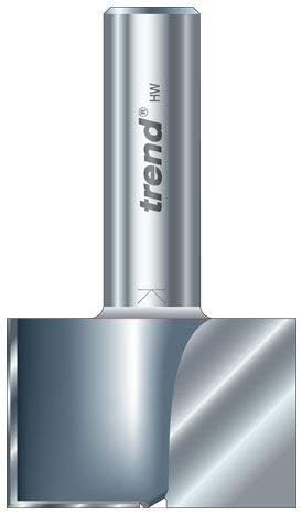 Trend Professional Two Flute Router Cutter, 1/2 Inch Shank, 30mm Cut Diameter & 25mm Cut Length, Tungsten Carbide Tipped, 4/91X1/2TC