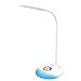 MoKo LED Desk Lamp with Dimmable Color, Portable Reading Table Light with built-in 1800mAh rechargeable battery, Flexible Gooseneck, Touch Control, For Kids Study Home Office -White