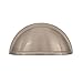 Amerock | Cabinet Cup Pull | Satin Nickel | 3 inch (76 mm) Center to Center | Cup Pulls | 1 Pack | Drawer Pull | Drawer Handle | Cabinet Hardware