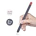 AHASTYLE Duotone Case for Apple Pencil 2nd Generation & Apple Pencil Pro (2024) Ultra Thin Protective Cover Silicone Skin Compatible with Magnetic Charging and Double Tap (Midnight Blue+Red)