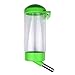 Flammi Pet Water Bottle Hanging No Drip Chew Proof 450ml/15oz for Puppy Cat Rabbit Small Animals, Automatically Feeding Water (Green)