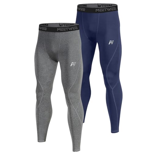 MEETWEE Men's Thermal Underwear, Long Thermal Underwear, Winter Trousers, Leggings, Functional Underwear Skiing