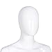 Giantex Female Mannequin Stand Dress Form Full Body Durable Plastic Display Head Turns Dress (White, Style 4)