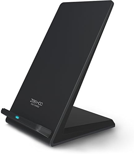 iPhone X Wireless Charger, ZeeHoo Fast Wireless Charging Stand【10W】for Samsung Galaxy Note 8 S8 S8 Plus S7 S7 Edge Note 5 S6 Edge Plus,【Qi-Certified】Standard Charge for iPhone X/8/8 Plus-No AC Adapter
