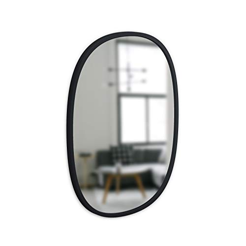 Umbra 1013765040 Hub Oval Wall Mirror, 18 x 24Inch, Black My