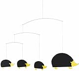 Flensted Mobiles Hedgehog Family Hanging Mobile - 17 Inches Cardboard