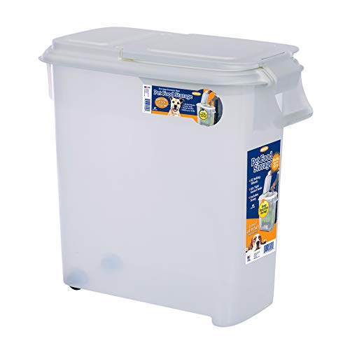 Buddeez 121/2Gallon RollAway Pet Food Dispenser with ScoopHolds up