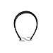 Geoffrey Beene Men's Leather and Stainless Steel Hook Closure Bracelet