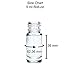 (24 Pack) 1/6 oz. (5 ml) Clear Glass Roll-on Bottle with Black Cap (Stainless Steel Ball)