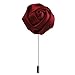 Men Lapel Flower Brooch Boutonniere Tuxedo Stick Pin Wine Red