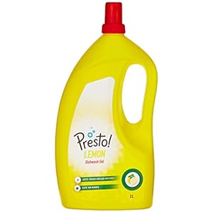 Amazon Brand – Presto! Dish Wash Gel – 2 L (Lemon)