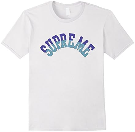 Mens Supreme Curve Tee Shirt Small White