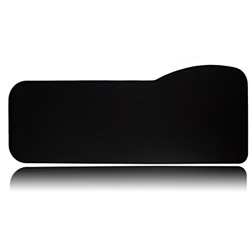 BRILA Extended Mouse pad - Curve Design Gaming Mouse pad - Stitched Edges & Skid Proof Rubber Base - 29.5" x 12.1" x 0.12" X-Large Mouse Keyboard Desk Mat for Computer Laptop (Black) - Thumbnail 7