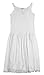 Coral Kids Cotton/Poly V Neck Non Cling Girls Full Slip (7, White)