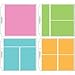 Doodlebug Designs Bulk Buy (2-Pack) Page Protector Assortment 8 inch x 8 inch 12 Pack 3 Each of All 4 Styles DB3501