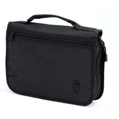 Wordkeeper Economy Canvas Bible Cover, Black, Medium