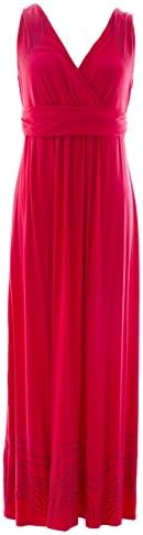 BODEN Women's Fun Summer Maxi Dress US Sz 12R Deep Carmine