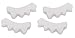 Silky Soft Gel Toe Separators/ Toe Spacers to Correct Toes/ Gentle Hammer Toe Straightener /Bunion Corrector and Foot Pain Relief/ Flexible Durable Toe Spreader for Yoga Foot Alignment (4 Pcs