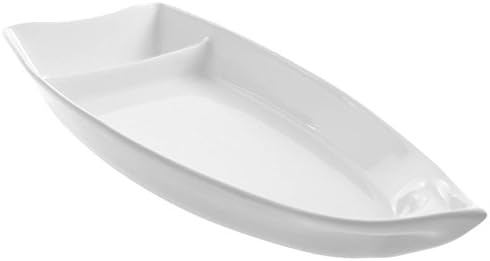 27" Long White Melamine SUSHI BOAT