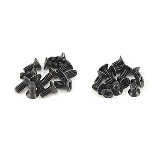 XLX 340PCS 12 Kinds M2 M2.5 M3 Laptop Notebook Machine Screw Set Stainless Flat Cross Recessed Pan Head Screw Assortment Kit with A Screwdriver Computer Accessory Screw Replacement Repair Kit - Thumbnail 3