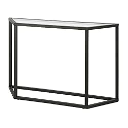 Levi 44'' Wide Trapezoid Console Table in Blackened