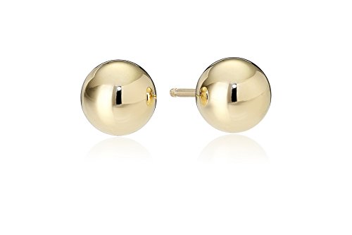 18k Yellow Gold 5mm Ball Stud Earrings