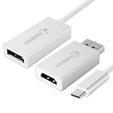 Doitby USB C To Displayport Adapter DisplayPort To HDMI Adapter Type C To HDMI Adapter MacBook Pro, Dell XPS, iMac, Surface Book, Pixelbook, Galaxy Book,ect (4K 60Hz,Thunderbolt 3 Compatible)