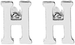 ZHONGYU Initial Letter Cufflinks for Men Personalized Alphabet Letter Business Cuff-Link A-Z