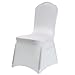 Home-mall Universal 100 pcs White Spandex Chair Covers Wedding Banquet Wedding Party Dining Decoration