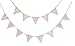 The Madynn Happy Birthday Bunting Banner, Pastel Pink / Gold