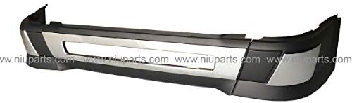 6 Pieces Combo - Central Bumper with Trim & Side Bumper W/O Hole with Cap Cover - Driver and Passenger Side (Fit: Volvo VNL 630 670 730 780 (2004-2015) and VNL 680 (2006-2009) Trucks)