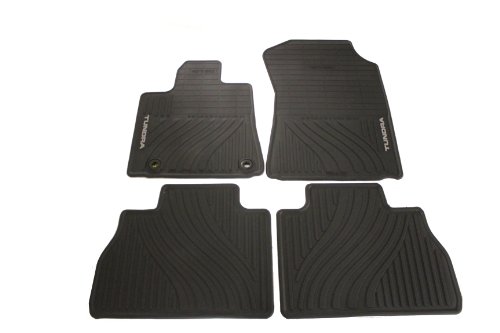 Genuine Toyota Accessories PT908-34121-20 Front and Rear All-Weather Floor Mat (Black), Set of 4