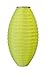 Allsop Home and Garden 30666 Soji Pod Neon Green, LED Outdoor Solar Lantern, Handmade with Weather-Resistant UV Rated Fabric, Stainless Steel Hardware, Chinese Style Light, 1-Count