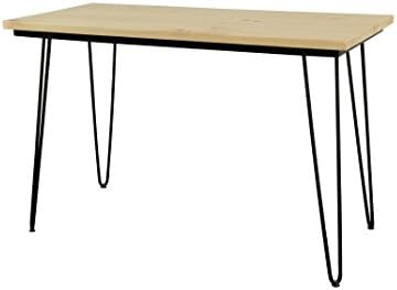 Premium Sofa Table w/ Hairpin Metal Legs, White Pine Solid Wood Top - Unmatched Quality - Handcrafted in the USA by Amish Artisan Furniture Makers, Contemporary, Industrial Modern