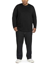 Camiseta de manga larga grande y alta para hombre   Essentials ajustada por DXL